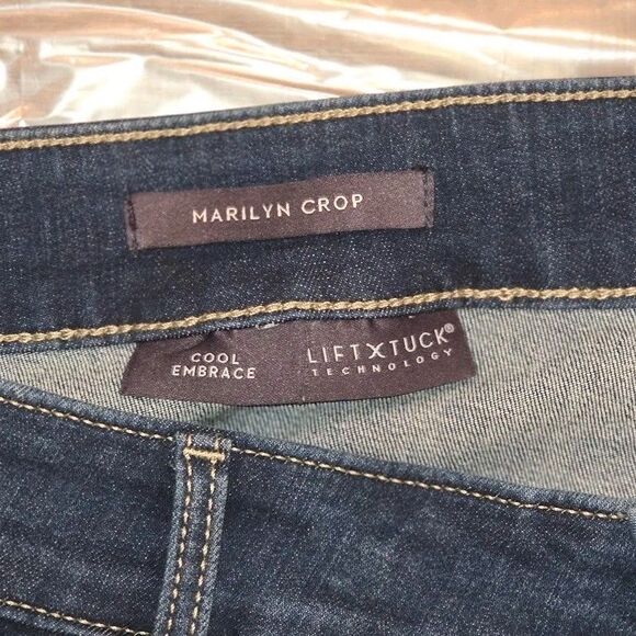 NWT NYDJ Marilyn Straight Crop Cuffed Jeans Size Cool Embrace Size 22 W - Picture 10 of 11
